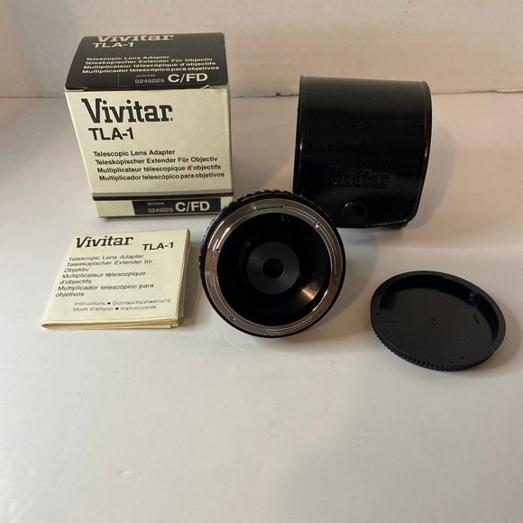 Vivitar TLA-1 Telescopic Lens Adapter With Manual & Box Case - Picture 4 of 8